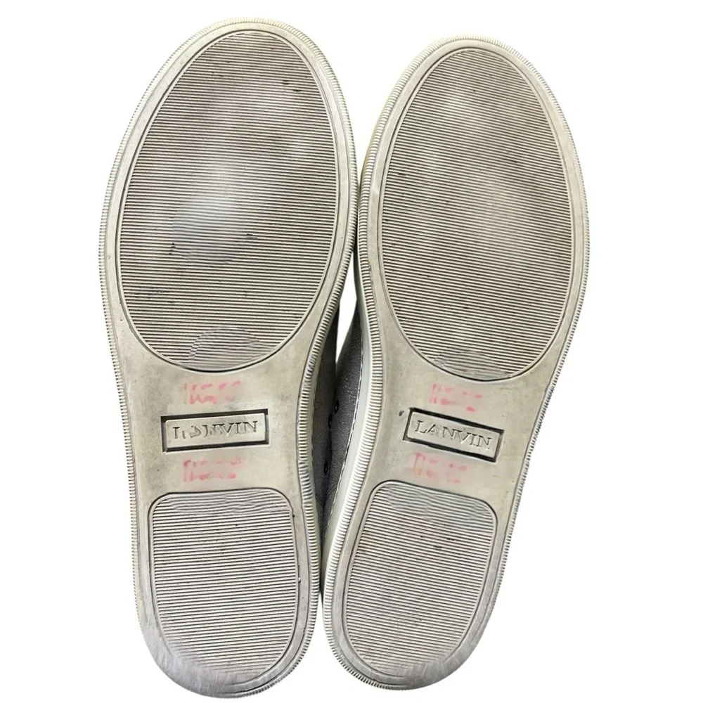 👟‎ LANVIN Suede Leather Low-Top Sneakers – 12